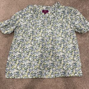 J. Crew floral top from Liberty Fabric. Worn once, excellent condition.